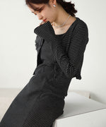 CARDIGAN SET RIB ONEPIECE