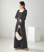 CARDIGAN SET RIB ONEPIECE