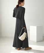 CARDIGAN SET RIB ONEPIECE