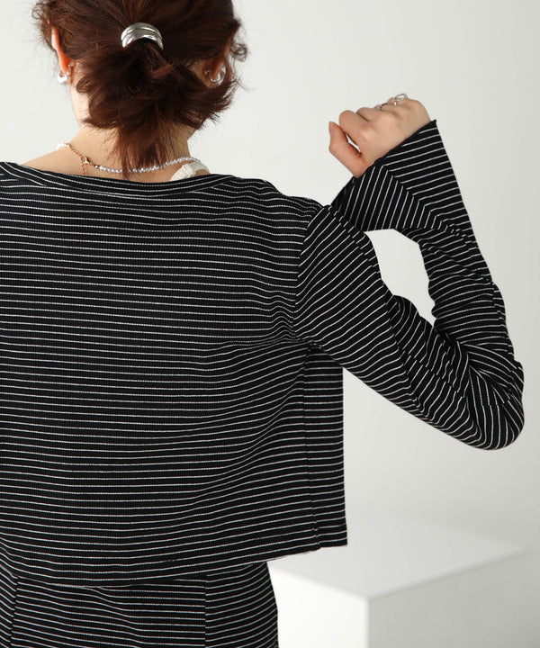 CARDIGAN SET RIB ONEPIECE