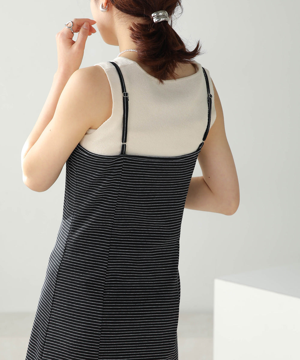 CARDIGAN SET RIB ONEPIECE