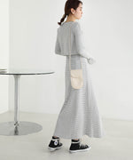 CARDIGAN SET RIB ONEPIECE