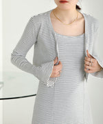 CARDIGAN SET RIB ONEPIECE
