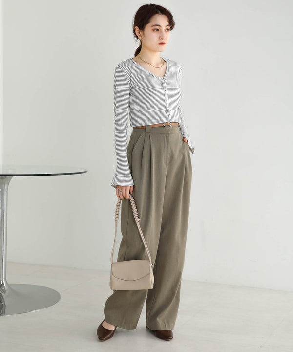 CARDIGAN SET RIB ONEPIECE