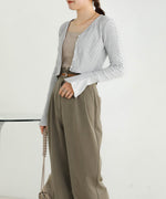 CARDIGAN SET RIB ONEPIECE