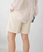 LINEN-LIKE TWEED SHORTS