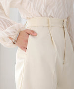 LINEN-LIKE TWEED SHORTS