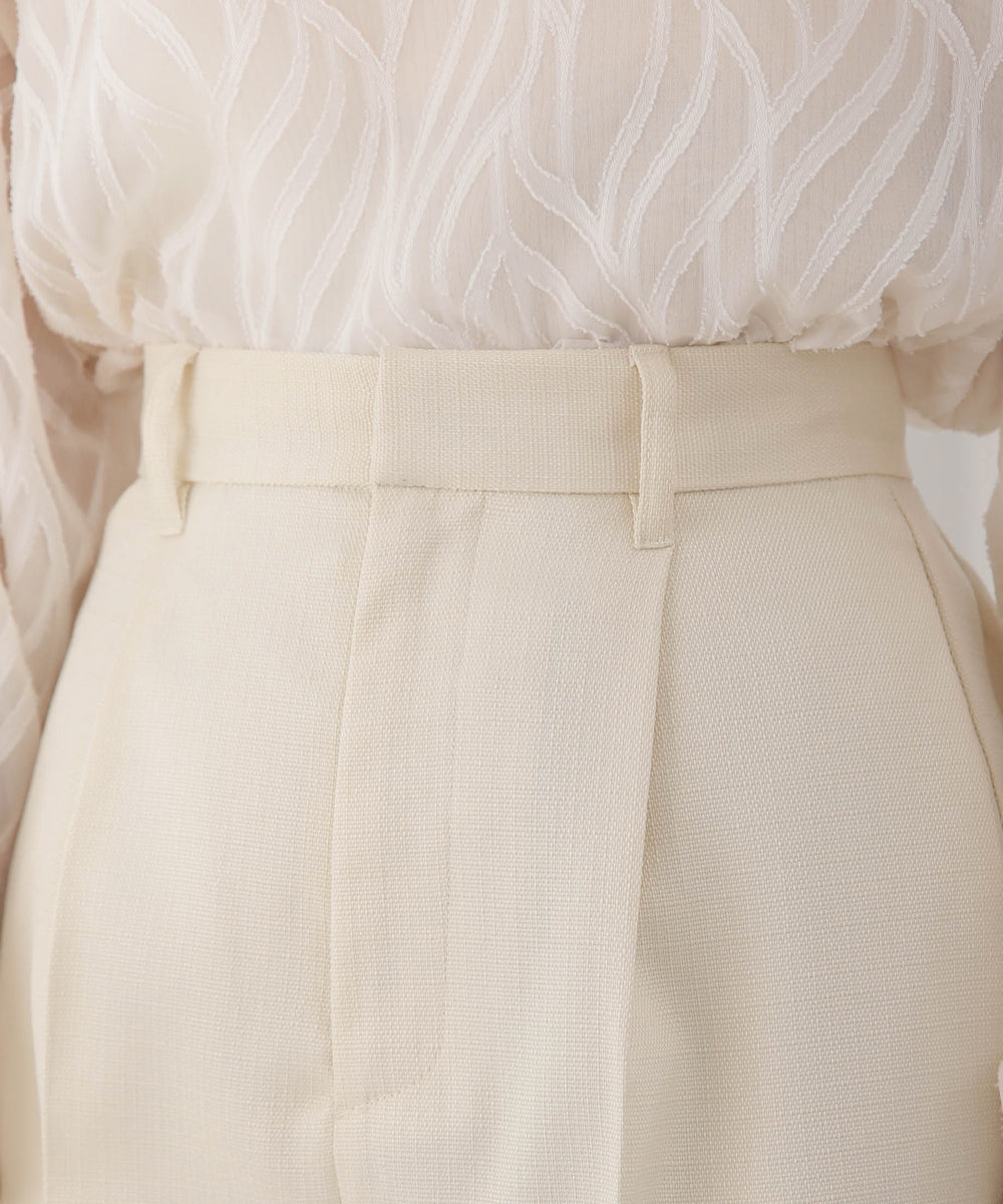 LINEN-LIKE TWEED SHORTS