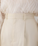 LINEN-LIKE TWEED SHORTS