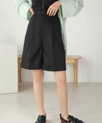 LINEN-LIKE TWEED SHORTS