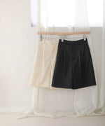 LINEN-LIKE TWEED SHORTS