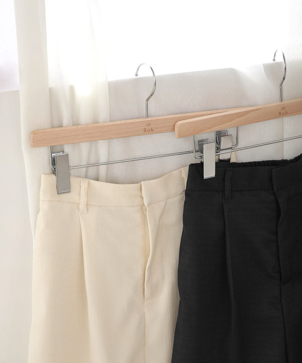 LINEN-LIKE TWEED SHORTS