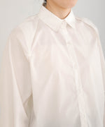 LAYERED STRIPES CAPE SHIRT