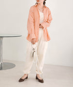 LAYERED STRIPES CAPE SHIRT