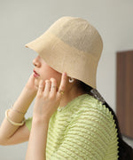 亚麻触感渔夫帽