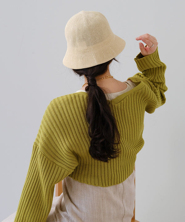 亚麻触感渔夫帽