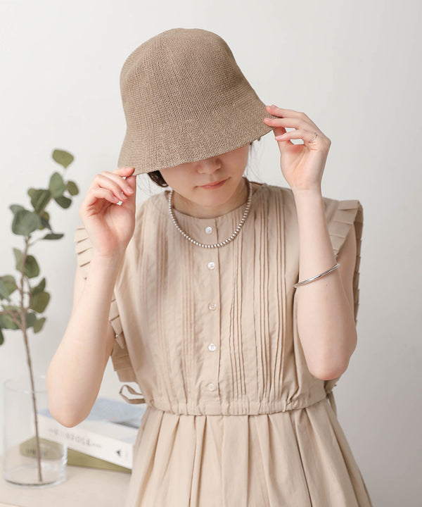 亚麻触感渔夫帽