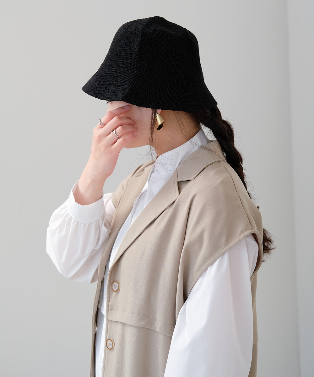 亚麻触感渔夫帽