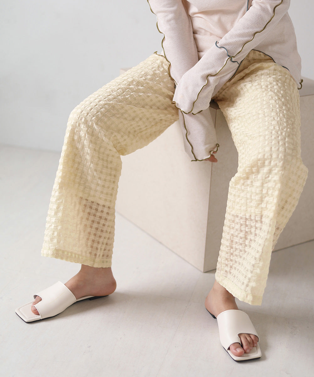 GINGHAM CHECK PANTS