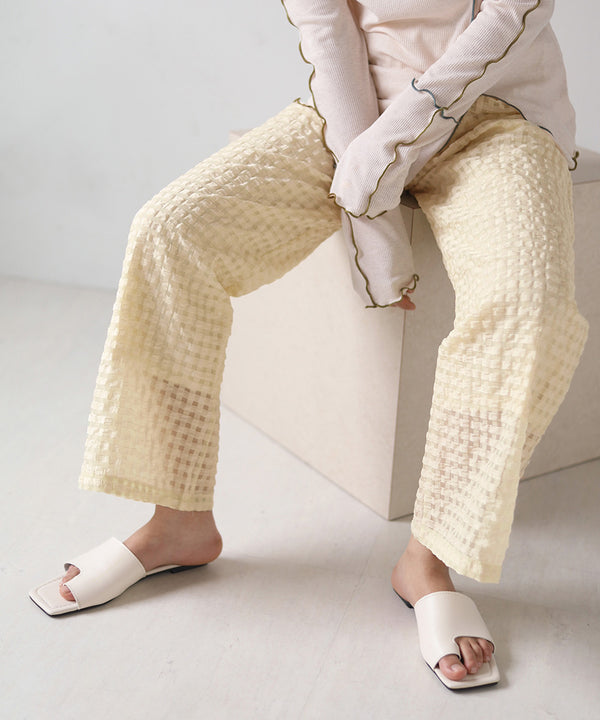 GINGHAM CHECK PANTS