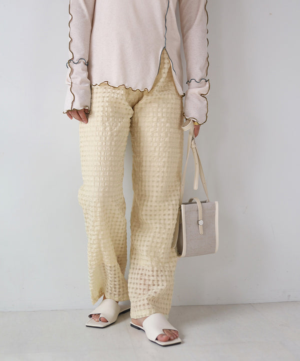 GINGHAM CHECK PANTS