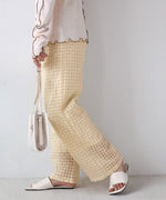 GINGHAM CHECK PANTS